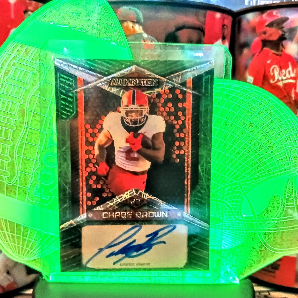 Chase Brown Autographed Rookie Card/35